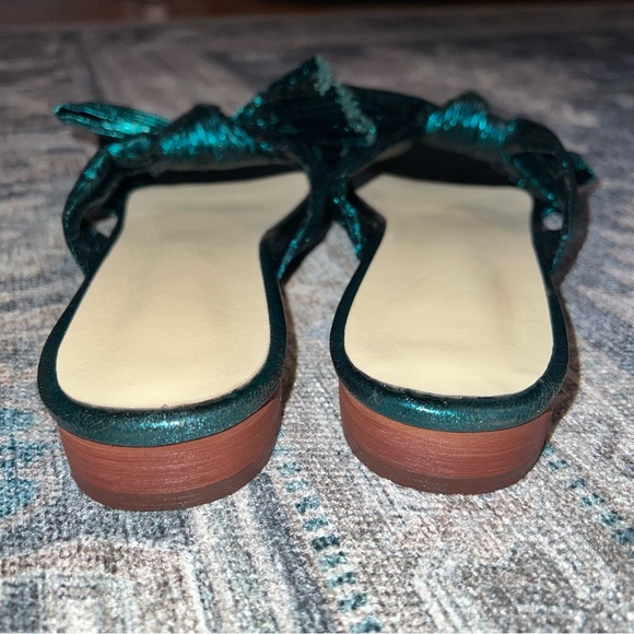 Emerald Bow Knot Sandals - Picture 4 of 4